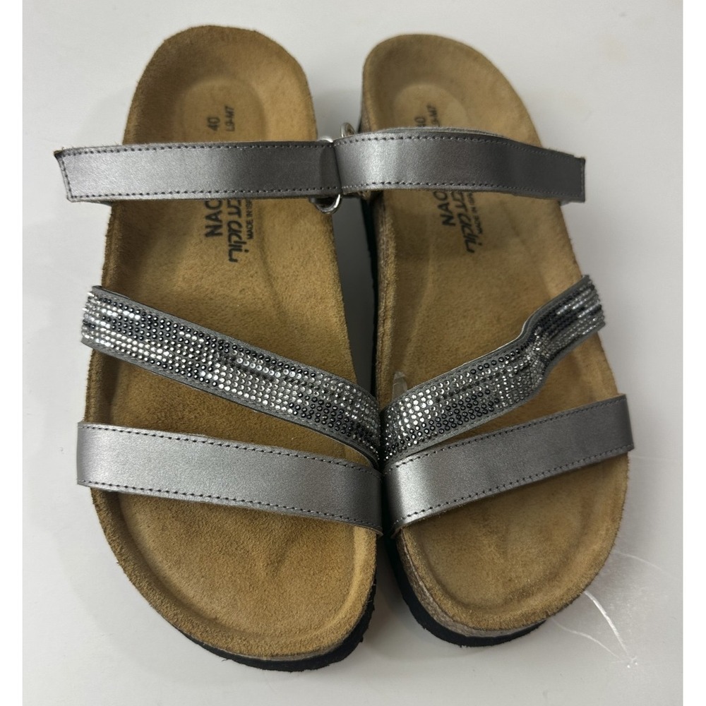 NAOT Rhinestone Embellished Columbus Strappy Sandals Size 40 Women's US 9 EUC - Picture 15 of 16